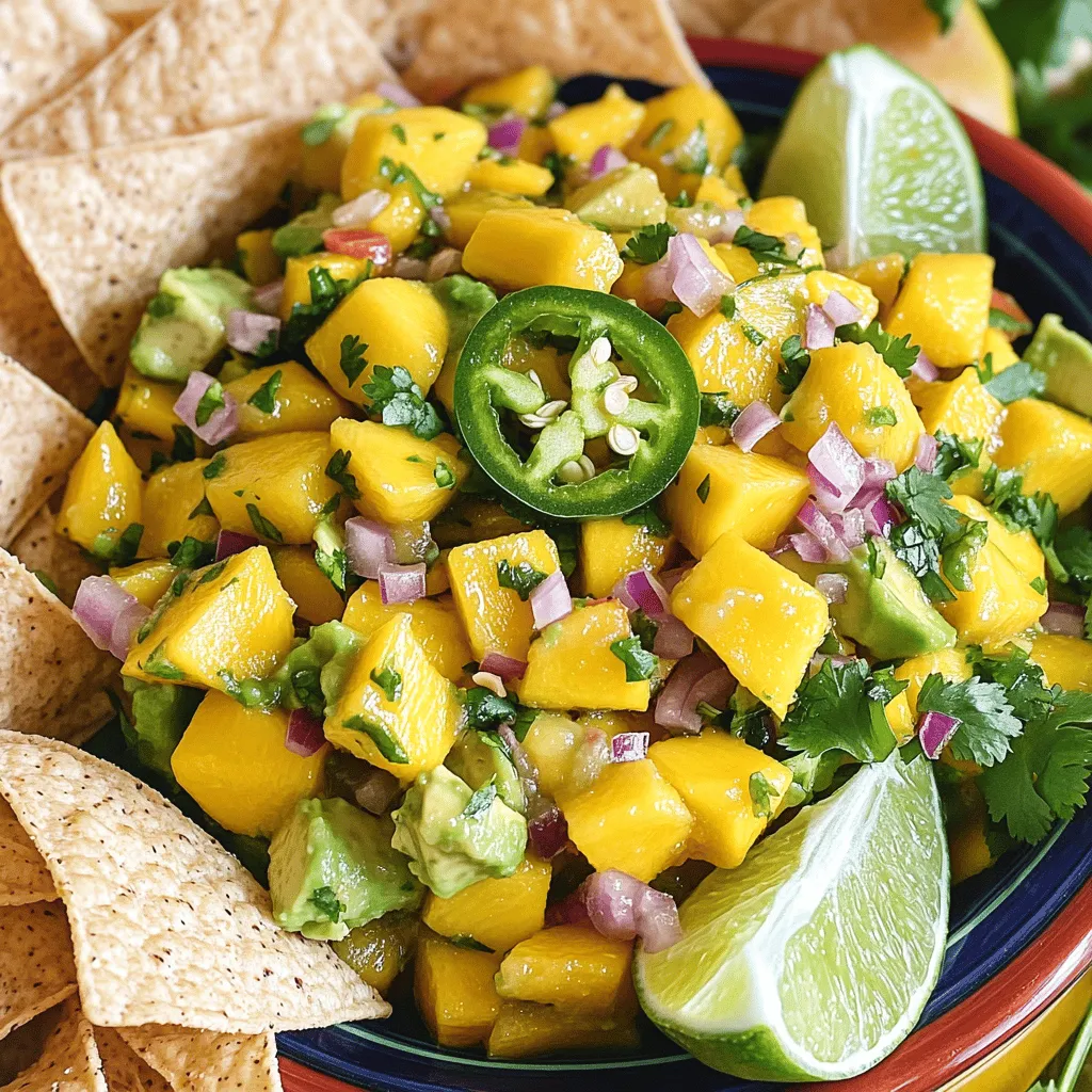 Mango Salsa with Avocado Flavorful Summer Delight