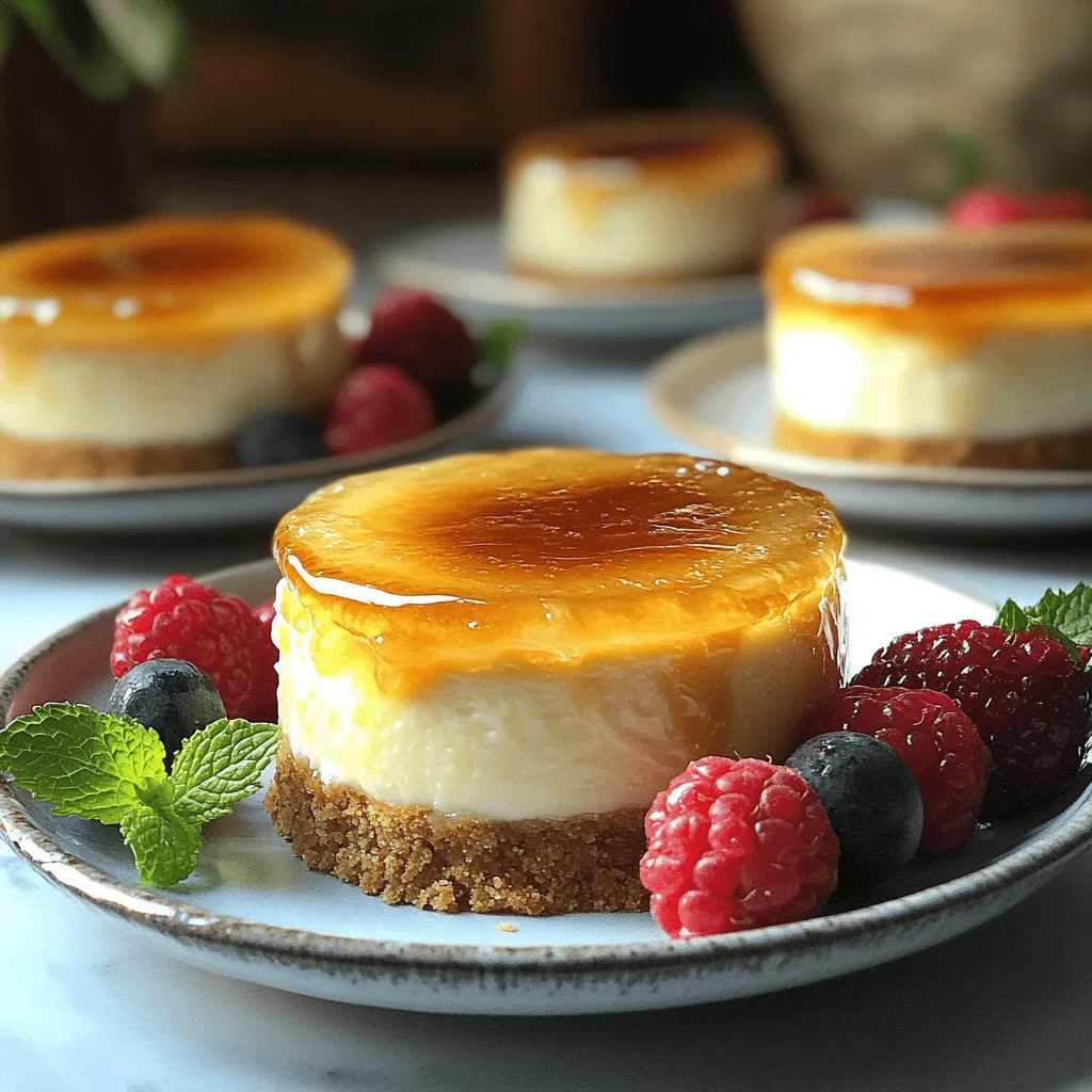 Mini Crème Brûlée Cheesecakes Heavenly Dessert Delight