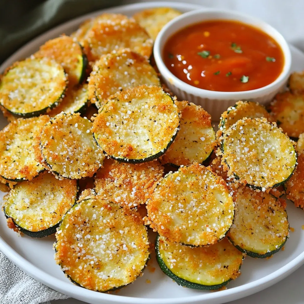 Air Fryer Parmesan Zucchini Chips Crispy and Healthy Snack