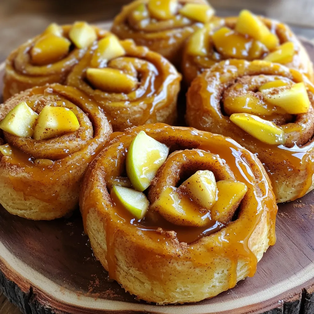 Caramel Apple Cinnamon Rolls Irresistible Bakery Treat