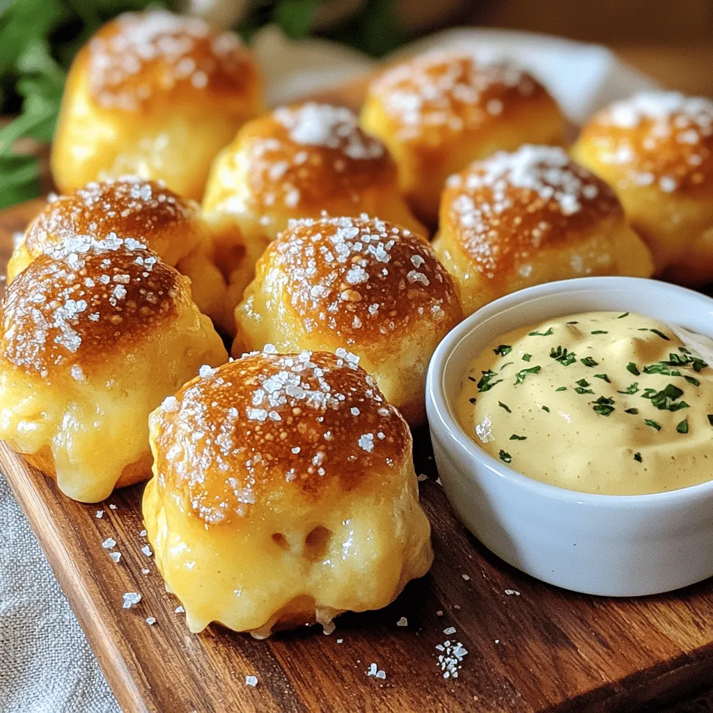Cheesy Pretzel Bites with Velvety Cheddar Sauce