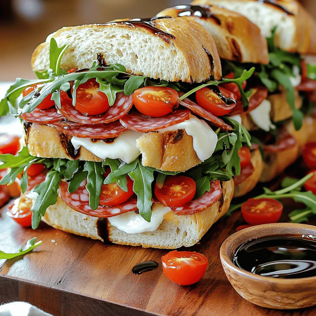 To make a Chopped Italian Sandwich, gather these fresh and tasty ingredients: