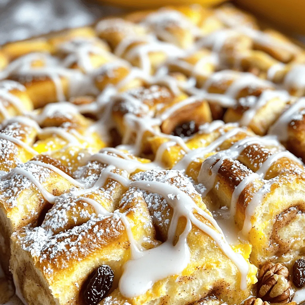 For a tasty cinnamon roll casserole, you need: - 2 cans (12.4 oz each) refrigerated cinnamon rolls with icing - 4 large eggs - 1 cup milk - ½ cup heavy cream - 1 teaspoon vanilla extract - ½ teaspoon ground cinnamon - ¼ teaspoon nutmeg