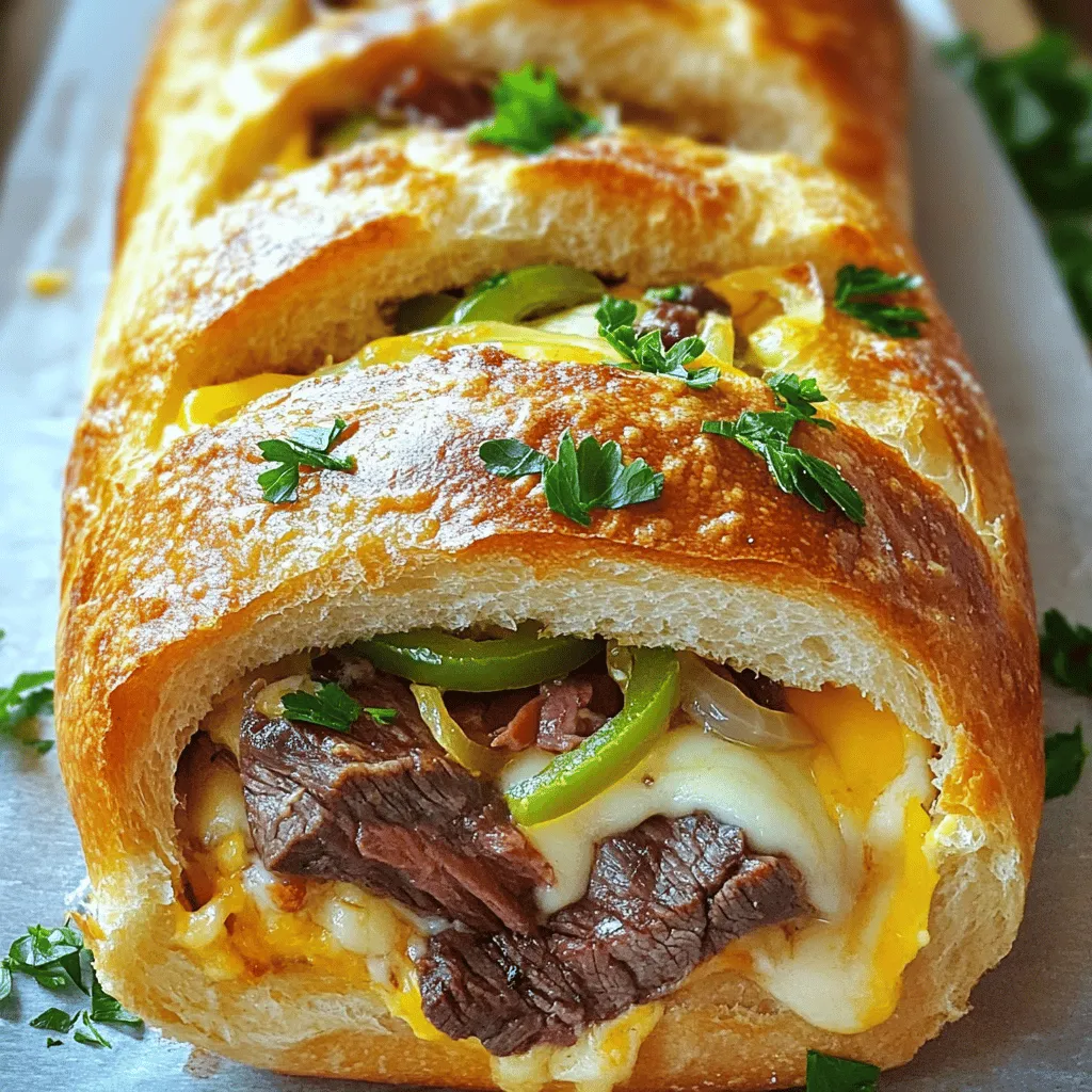 Stuffed Steak &#038; Cheese Bread Savory Dinner Choice
