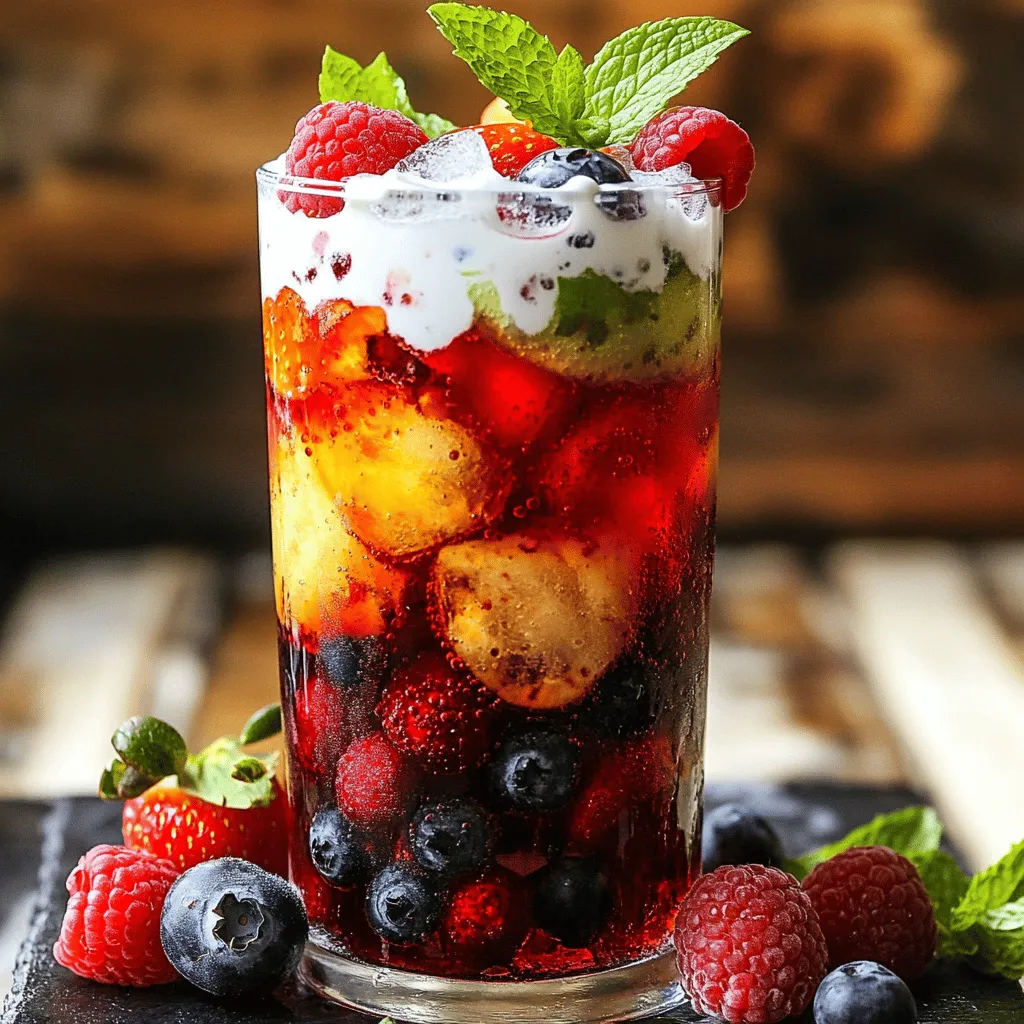 Berry Italian Cream Soda Refreshing Summer Treat
