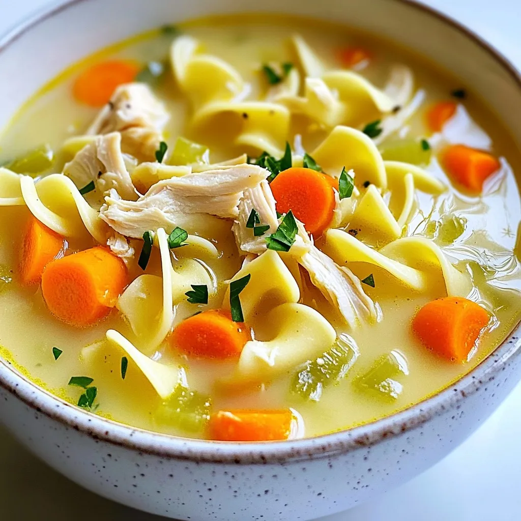 Creamy Chicken Noodle Soup Easy Comfort Dish