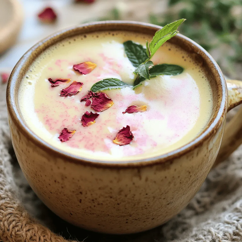 To make a vanilla rose tea latte, you need only a few simple ingredients. This makes it easy to enjoy at home.