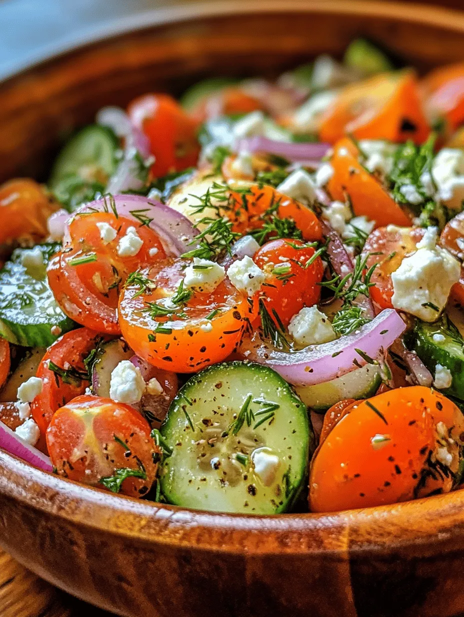 Refreshing Cucumber Delight: A Vibrant Summer Salad