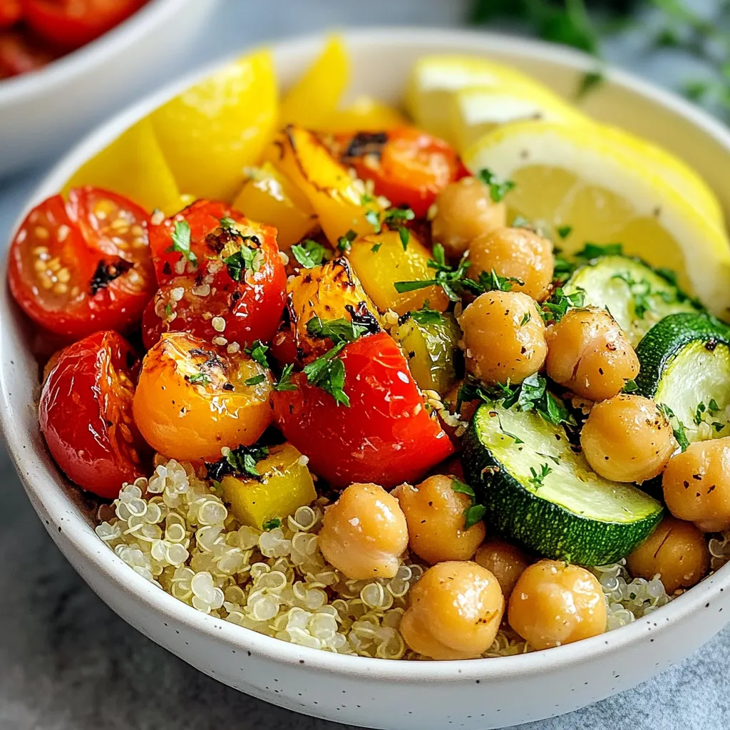 Roasted Vegetable Chickpea Bowls Flavorful and Nutritious