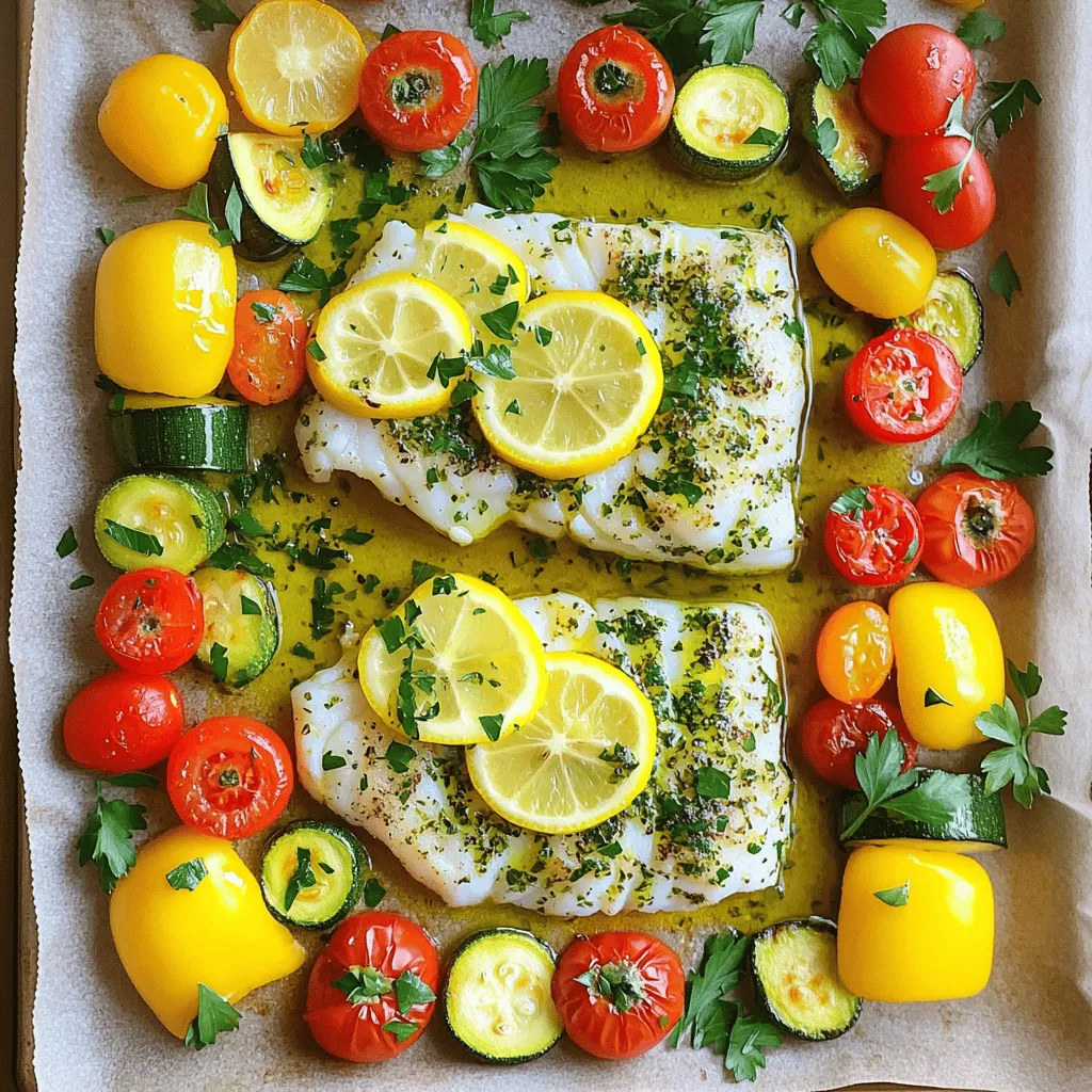Lemon Herb Baked Cod Sheet Pan Quick and Tasty Meal