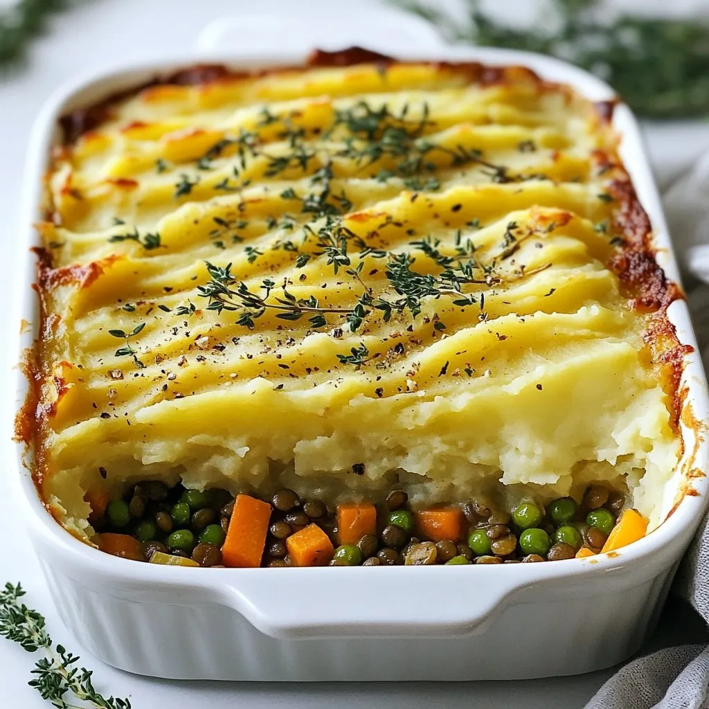 Vegan Lentil Shepherd’s Pie Hearty and Flavorful Meal