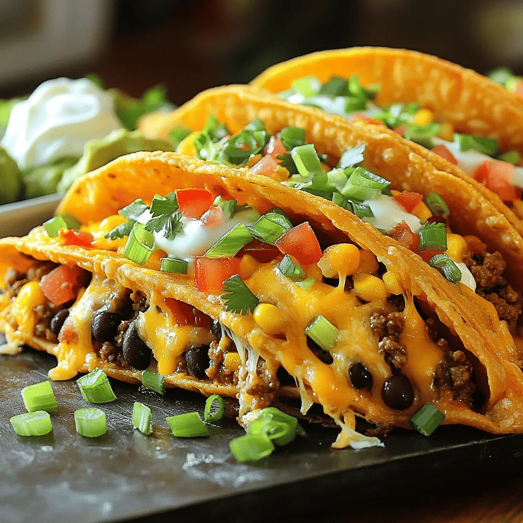 Loaded Cheesy Pocket Tacos Flavorful and Fun Dish
