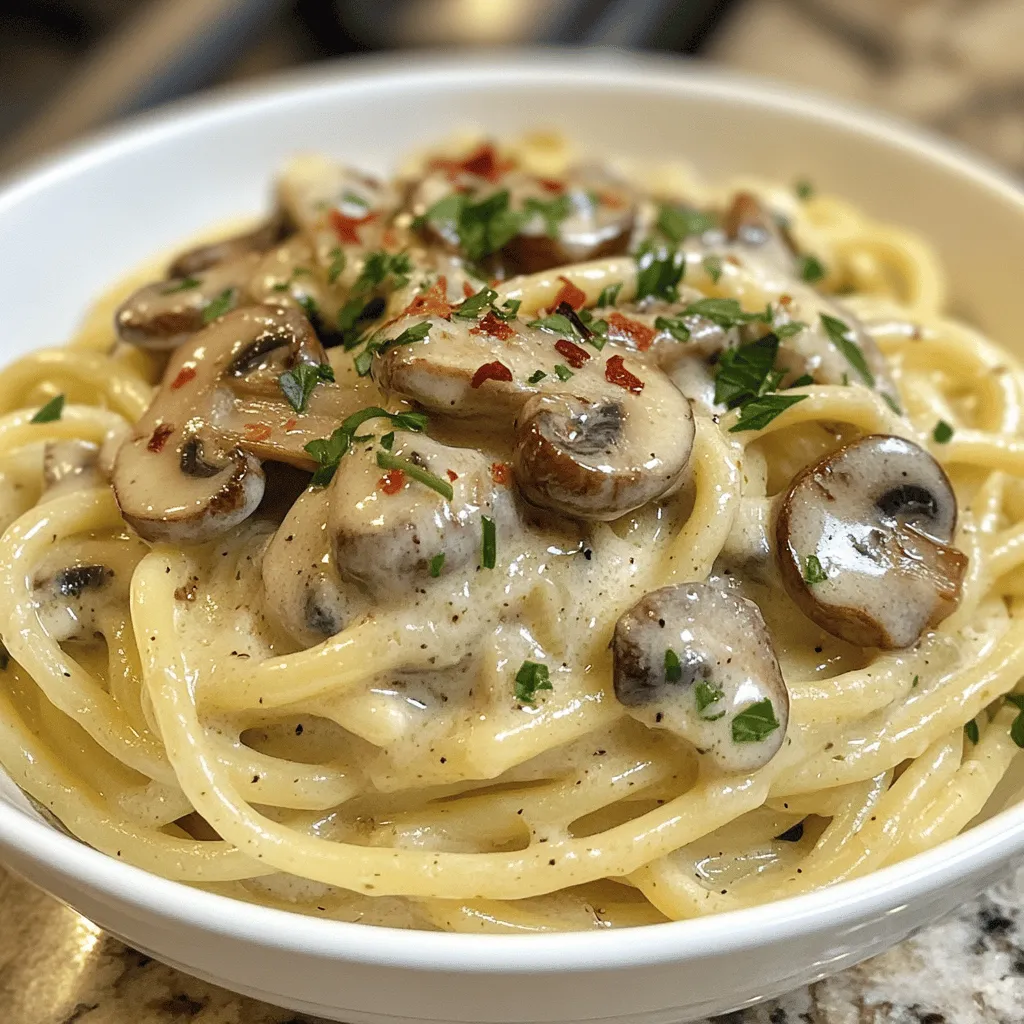 Creamy Garlic Mushroom Pasta Delight: A Culinary Journey