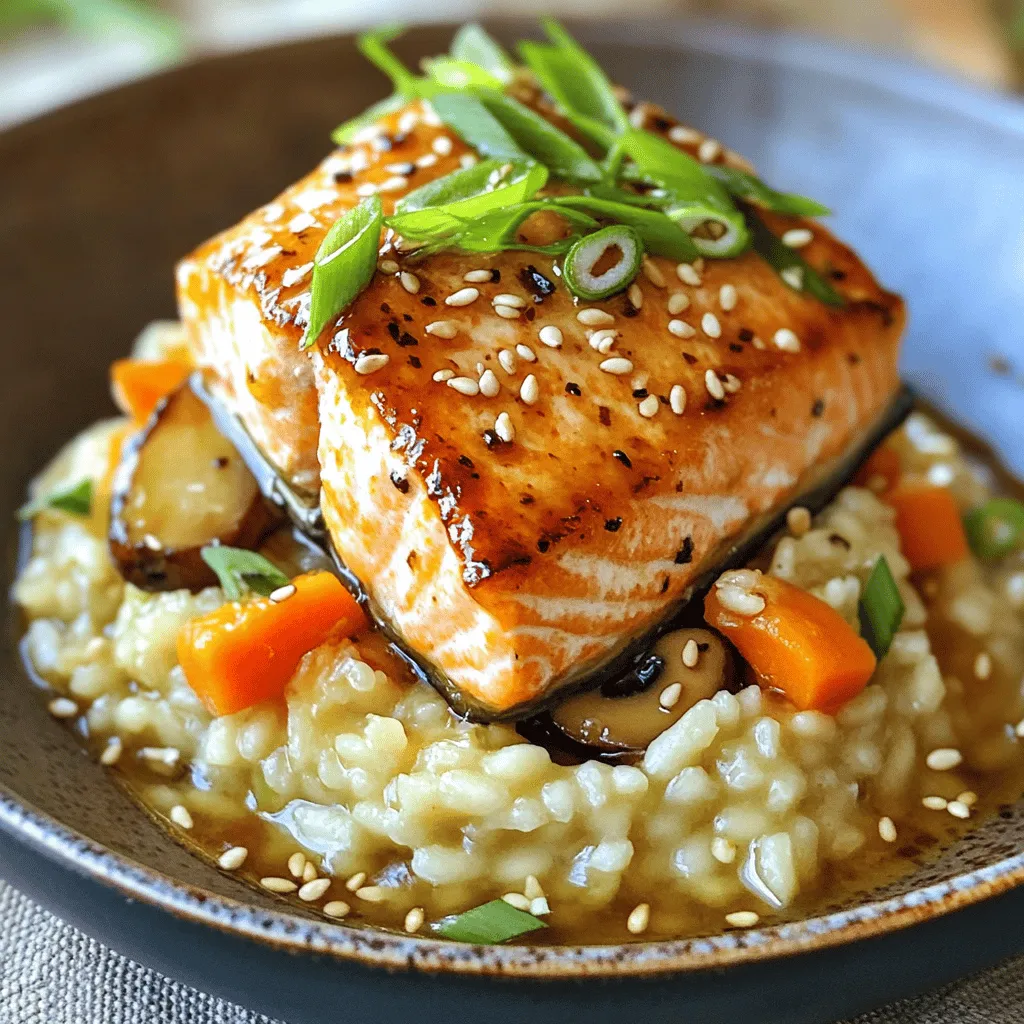 Japanese Style Risotto with Seared Salmon: A Delightful Culinary Fusion