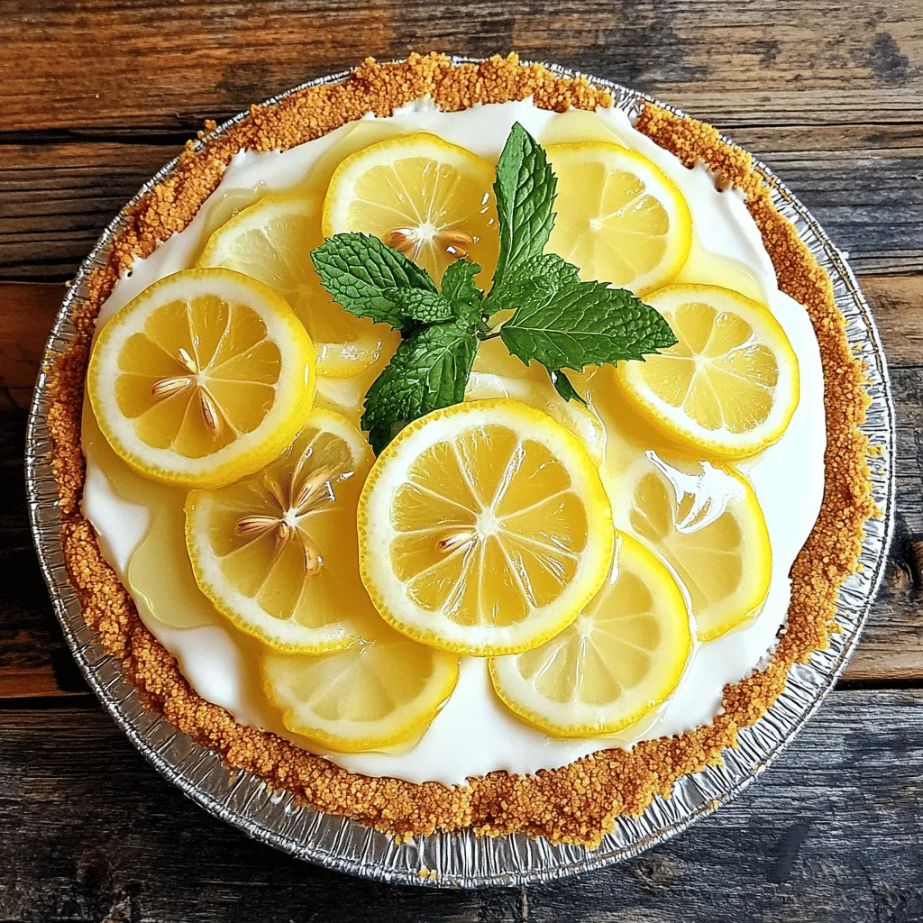 No-Bake Lemon Icebox Pie Delightful and Simple Treat