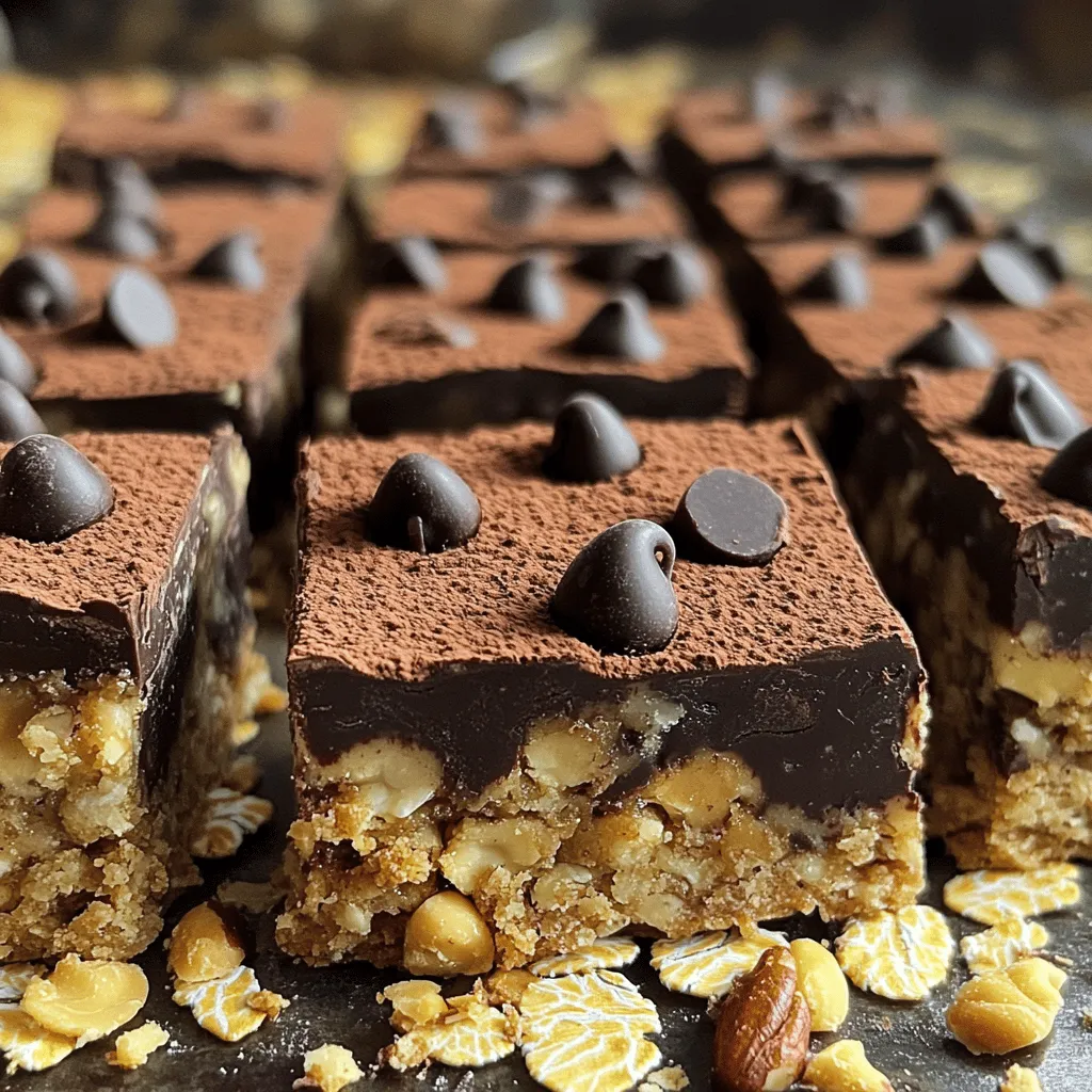 Peanut Butter Chocolate Oat Bars Simple and Tasty Snack