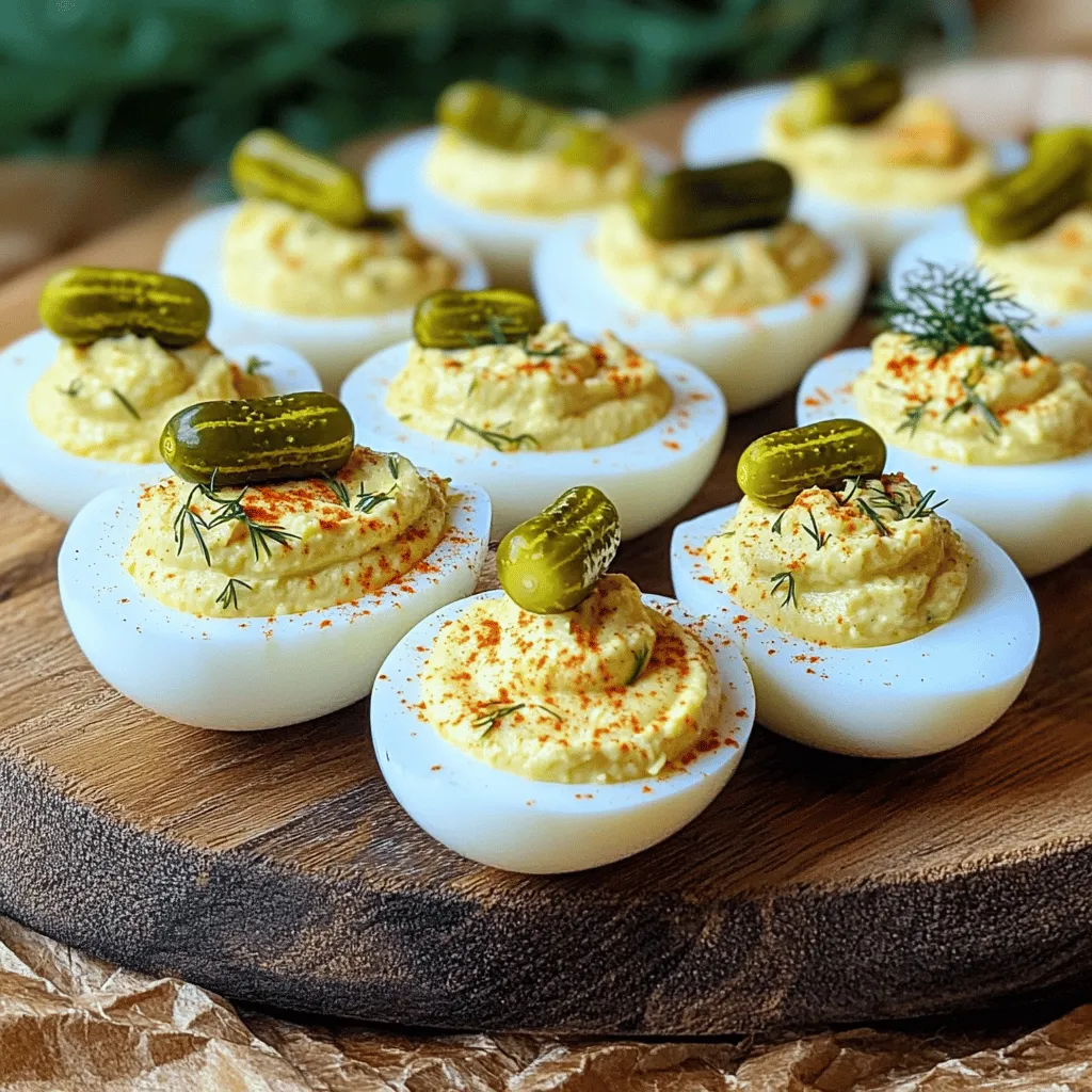 Dill Pickle Deviled Eggs Recipe: A Unique Twist on a Classic Appetizer