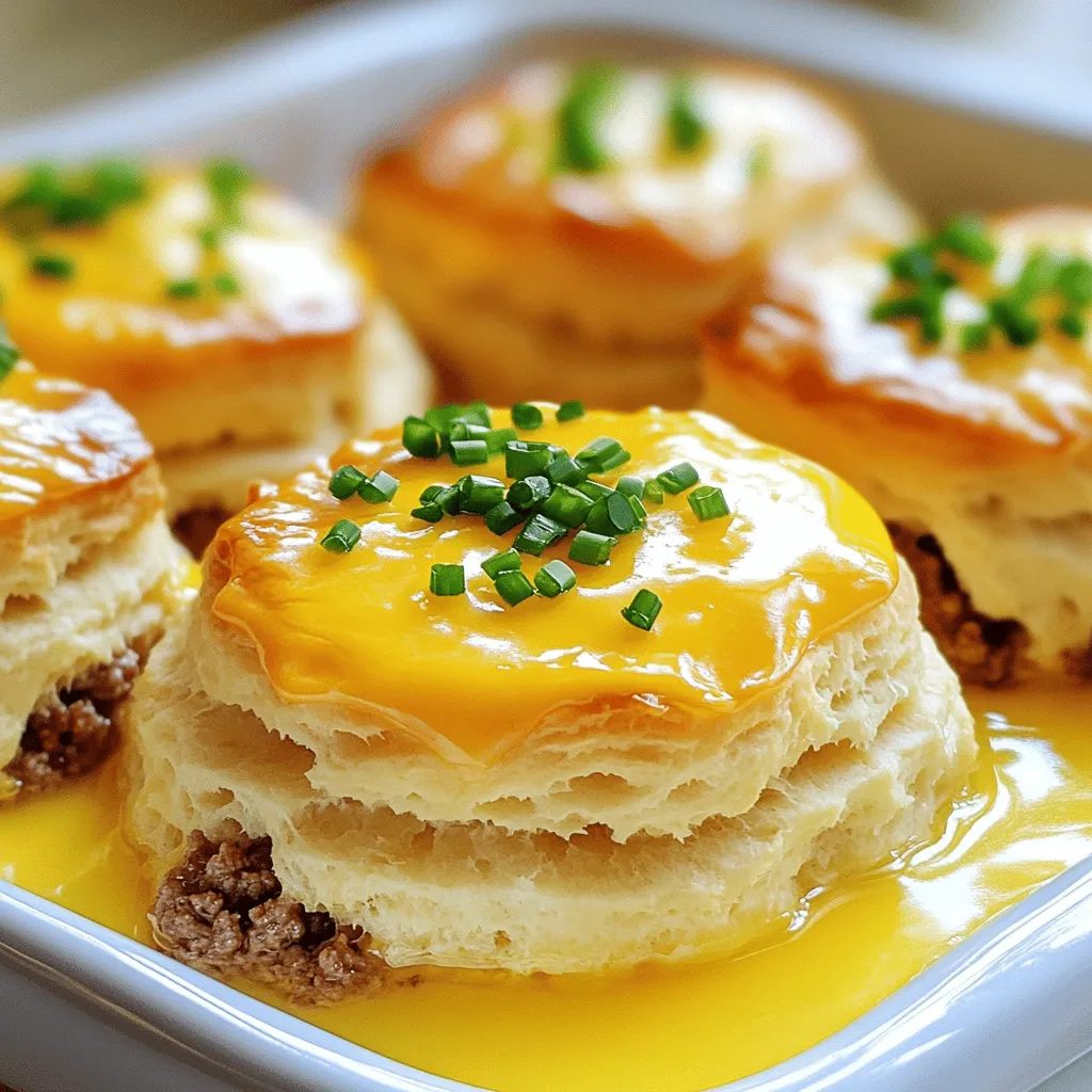 Beef and cheese butter swim biscuits are savory delights. They blend tender biscuits with ground beef and sharp cheese. The dough swims in melted butter, giving it a rich flavor. You get a crispy top and a soft inside.