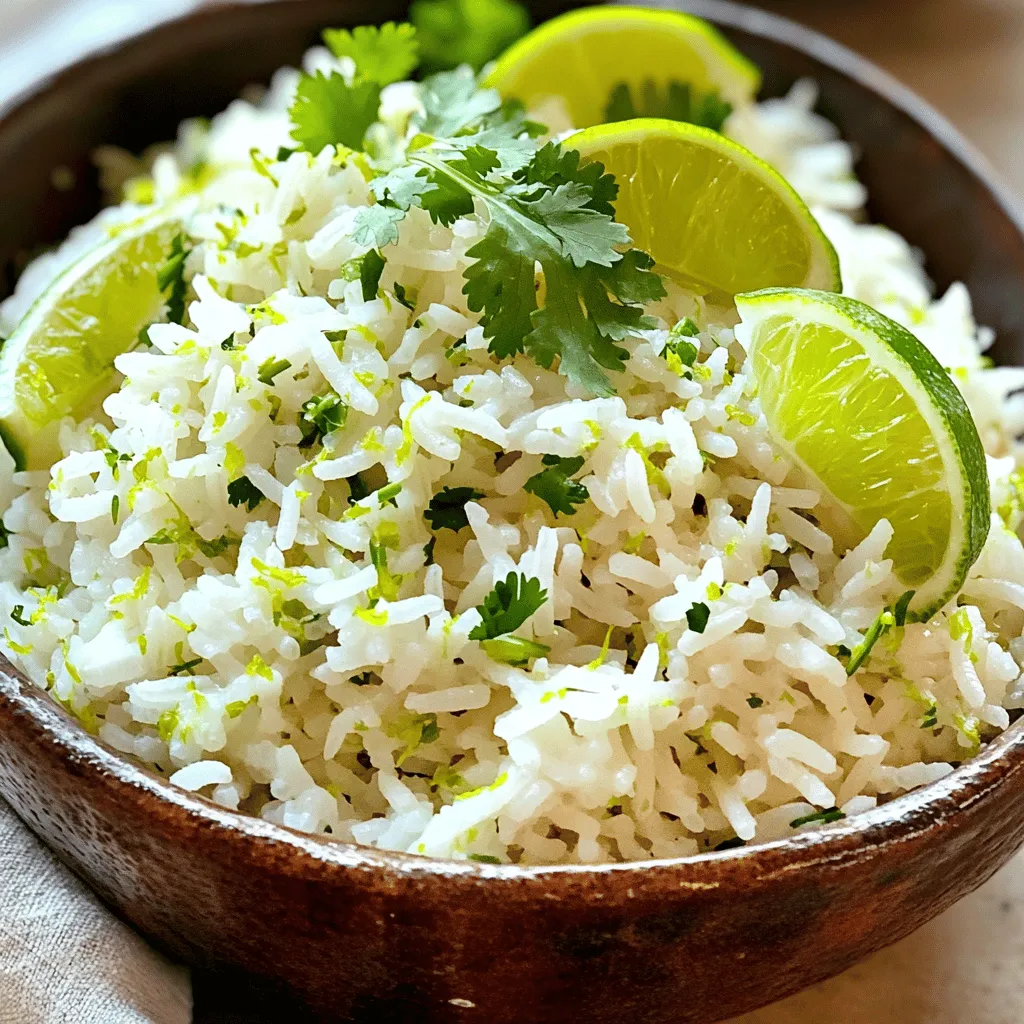 Lime Cilantro Rice Fresh and Flavorful Side Dish