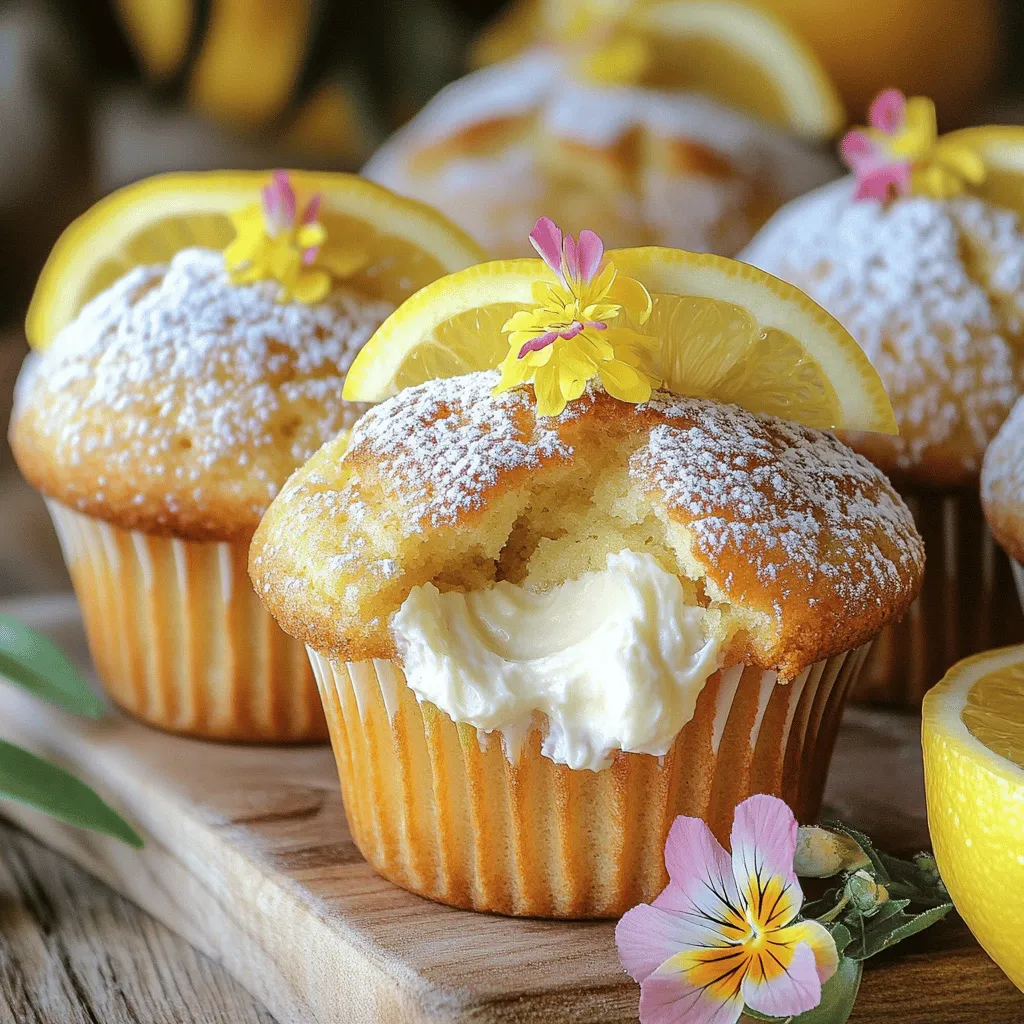 Lemon Cream Cheese Muffins Delightful Homemade Treat