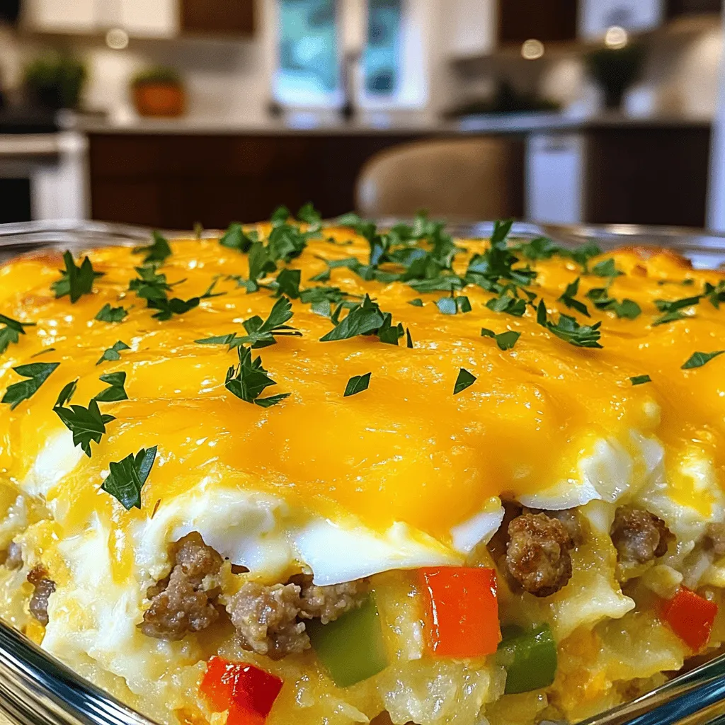 Sausage Egg Casserole Hearty Breakfast Delight