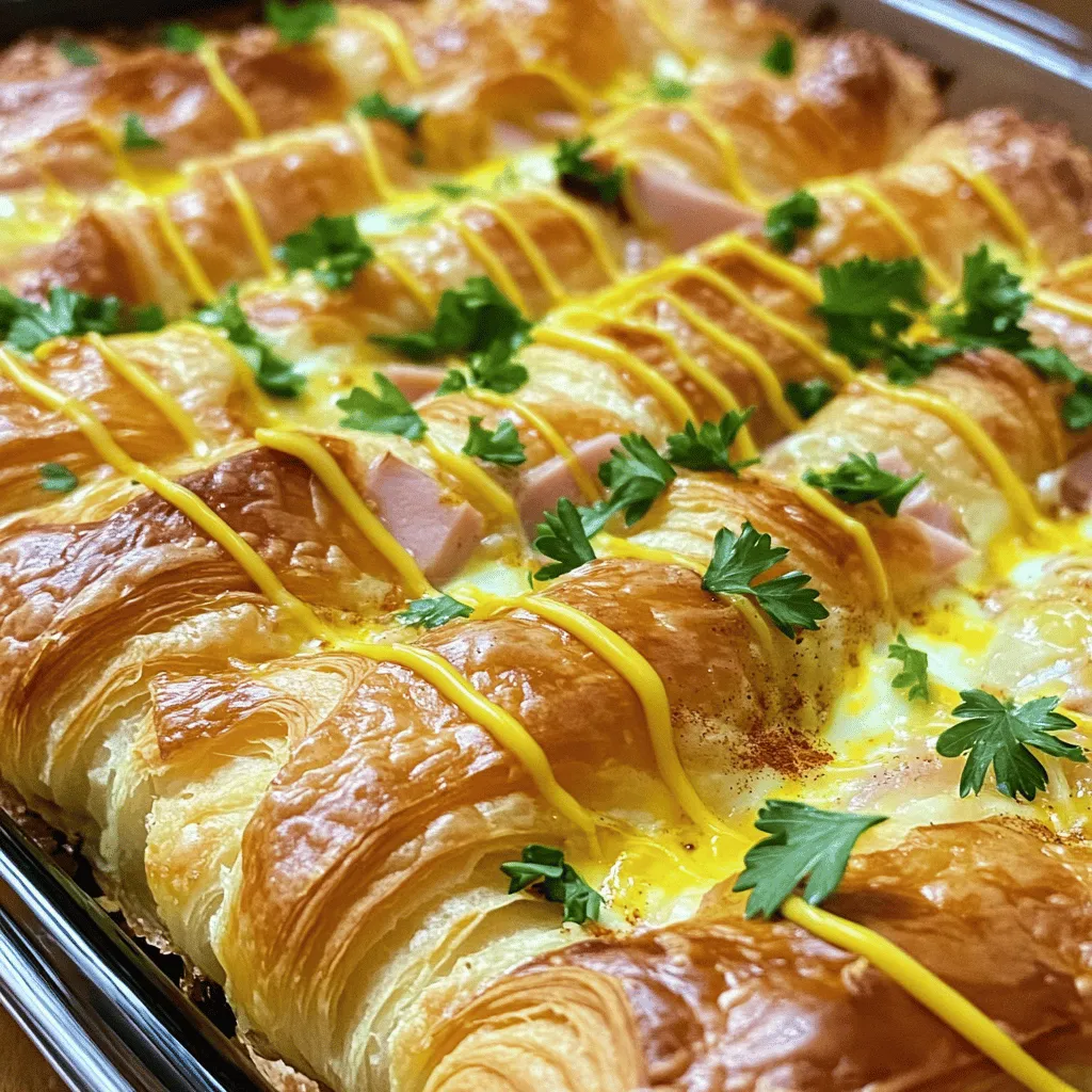 Ham and Cheese Croissant Bake Easy and Tasty Meal