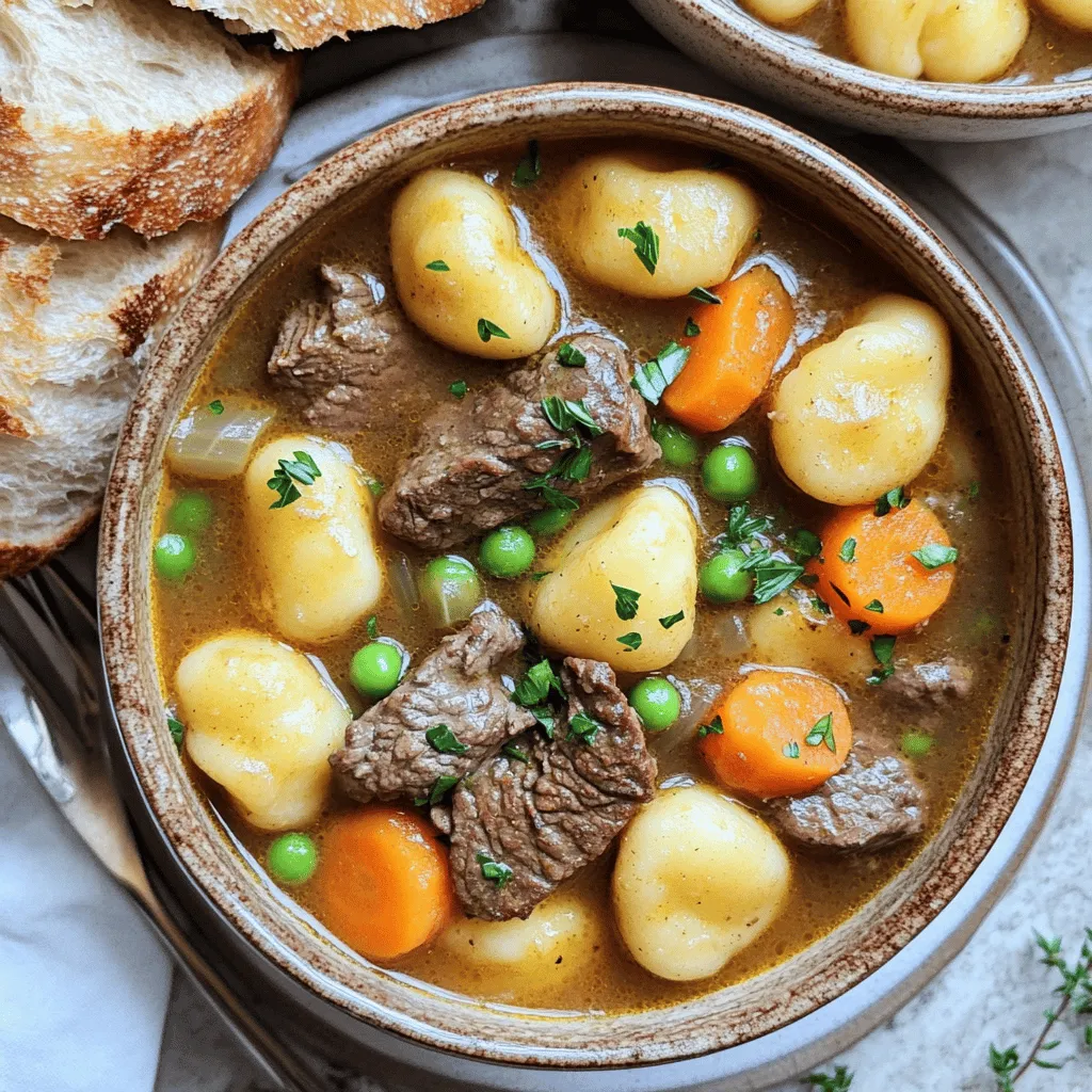 Hearty Potato Gnocchi Beef Stew for Cozy Nights