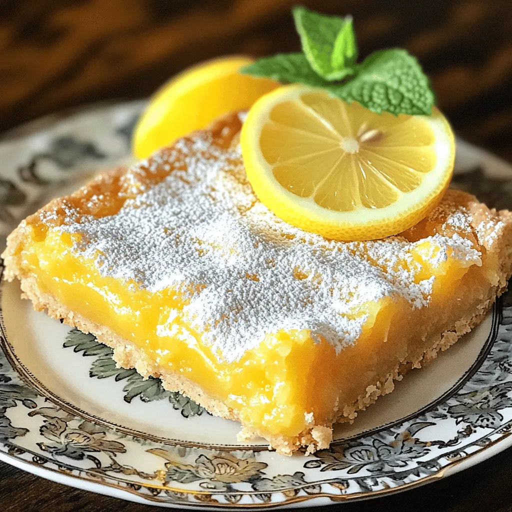 Zesty Lemon Bars Refreshing and Simple Delight