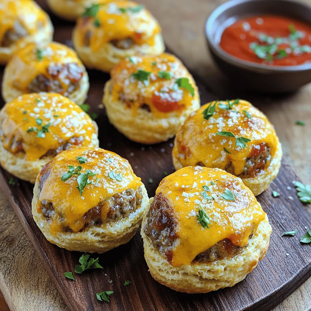 Garlic Parmesan Cheeseburger Bombs Tasty Easy Appetizer