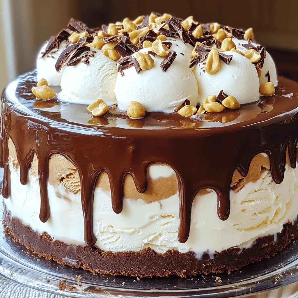To make the Peanut Butter Fudge Ganache Ice Cream Cake, you need the right ingredients. Here’s what you will need: