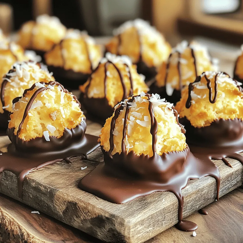 Chocolate Dipped Coconut Macaroons Perfectly Sweet Treat