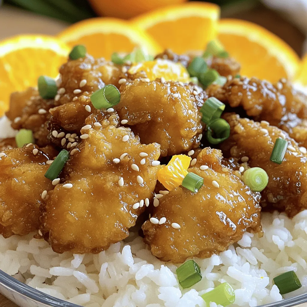 Crispy Citrus Delight: Orange Chicken