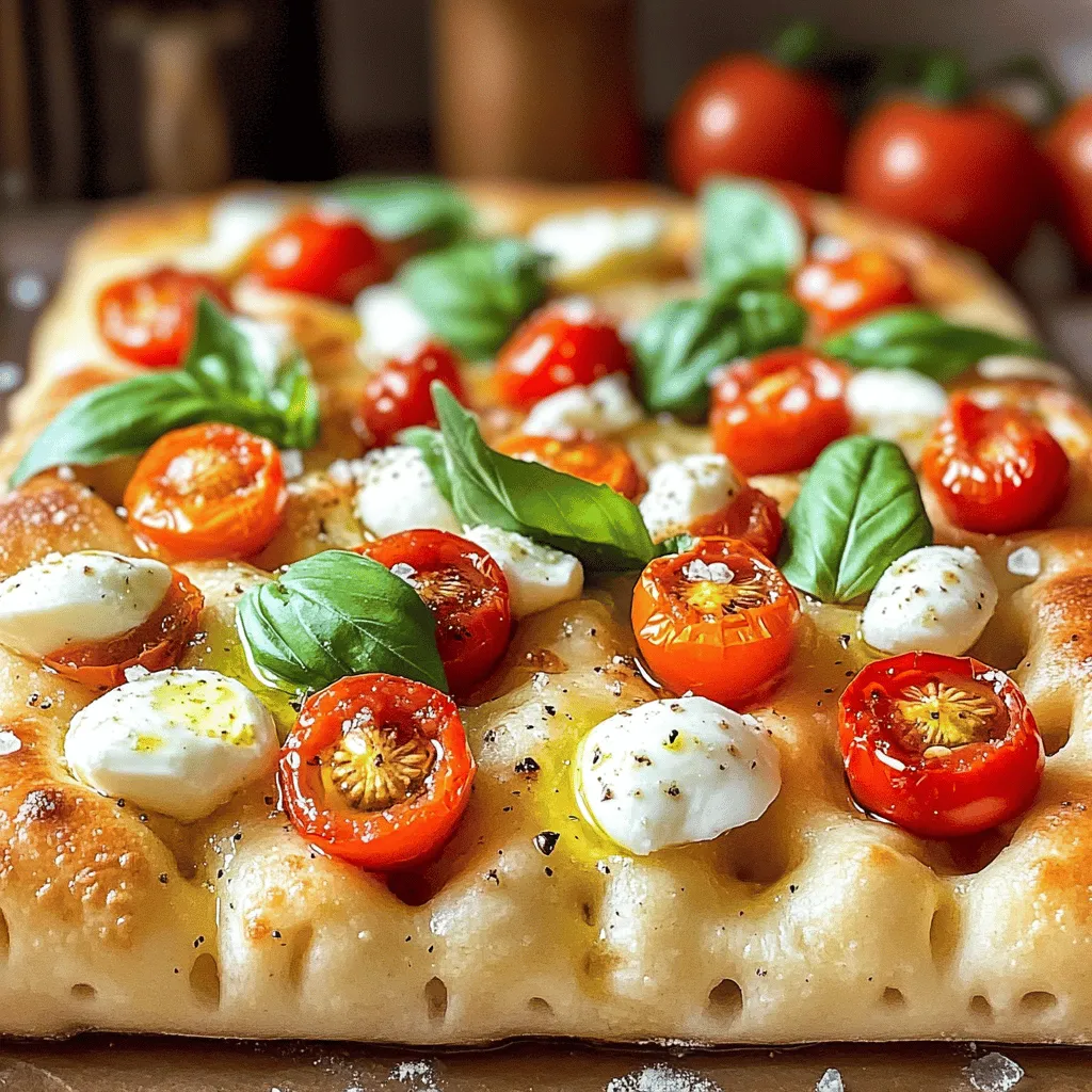 Margherita Focaccia Bread Recipe: A Slice of Italian Heaven