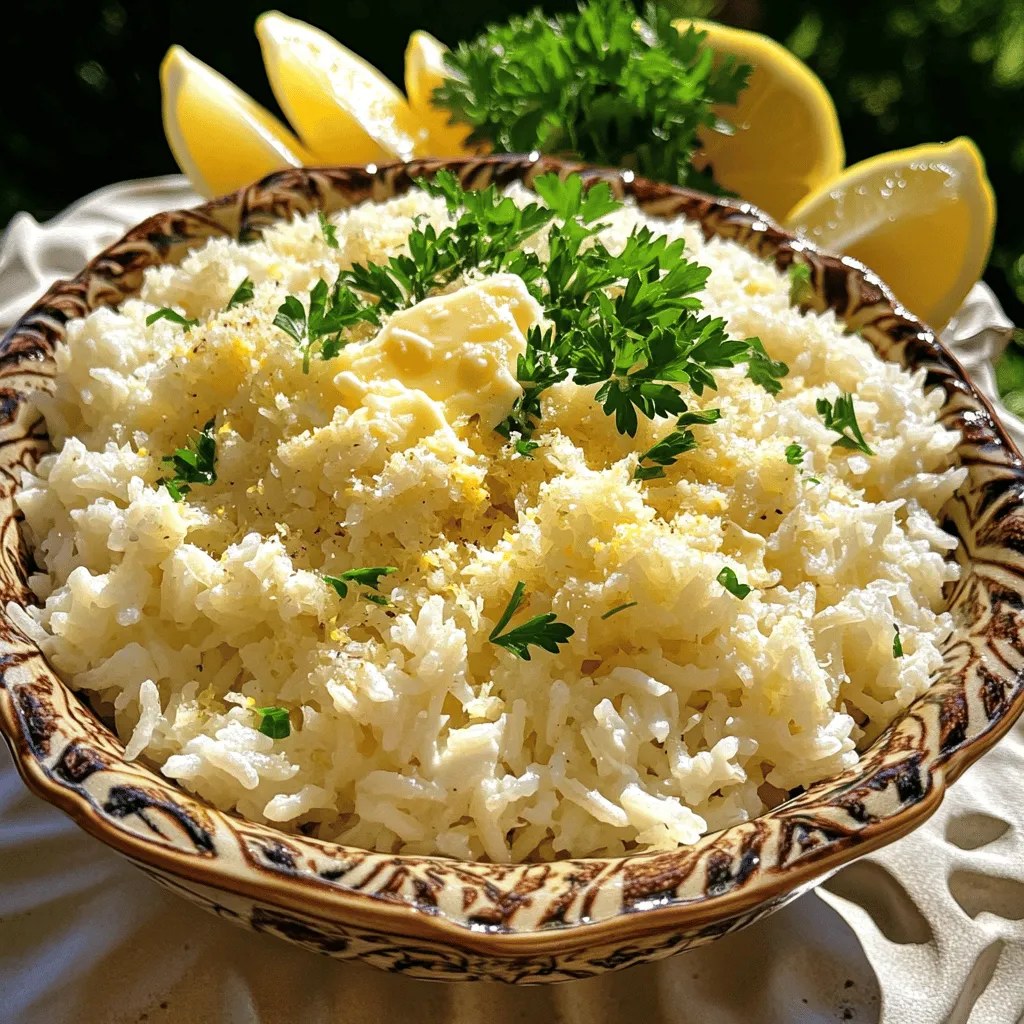 Parmesan Garlic Butter Rice Recipe