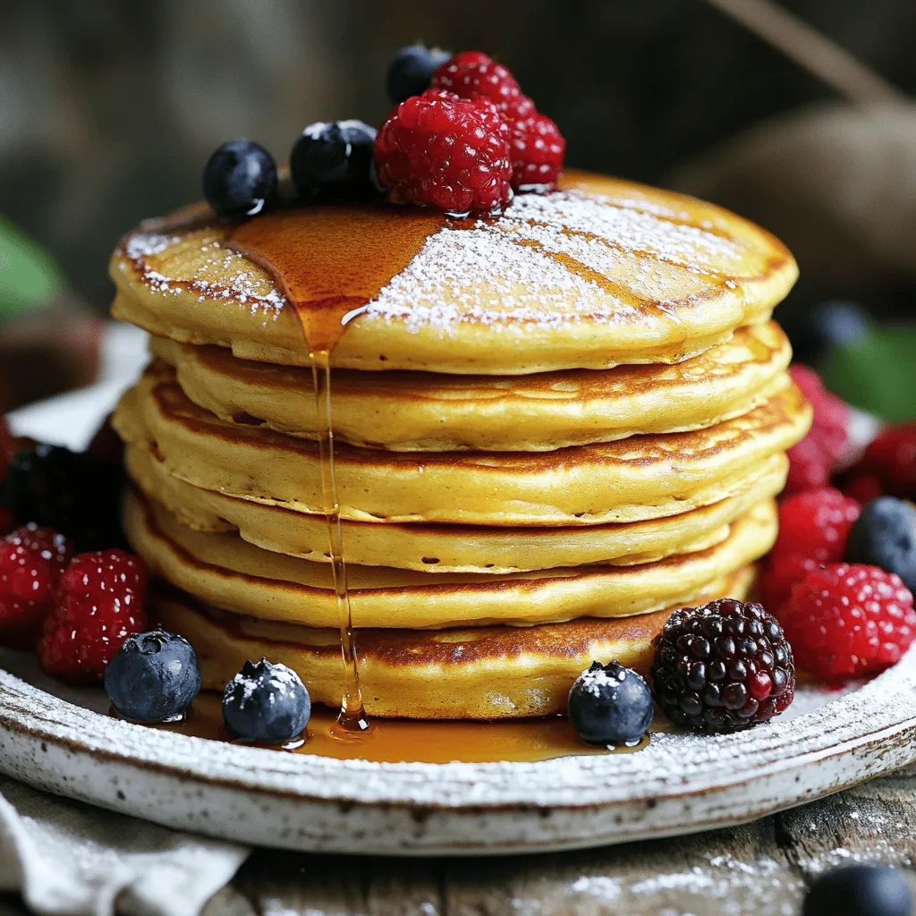 Fluffy Pancake Stack Simple and Tasty Recipe