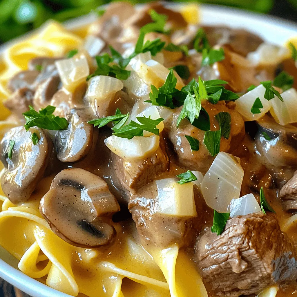 Savory Slow Cooker Beef Stroganoff Easy Comfort Meal