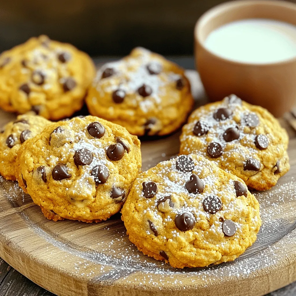 Pumpkin Oatmeal Chocolate Chip Cookies Scrumptious Treat