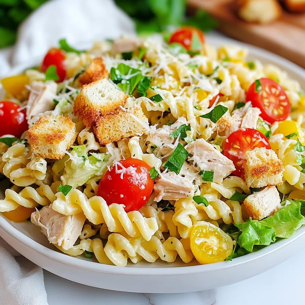 Chicken Caesar Pasta Salad Delightful and Easy Recipe