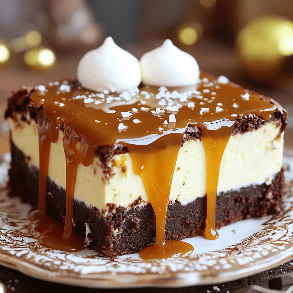Caramel Brownie Cheesecake Rich and Decadent Dessert
