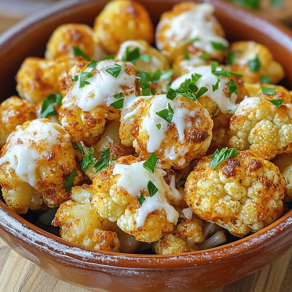 Spicy Roasted Cauliflower Bites Flavorful Snack Idea