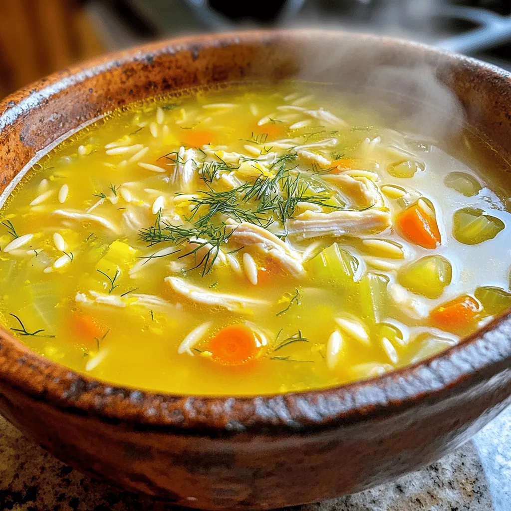 Greek Lemon Chicken Soup A Flavorful Comfort Dish