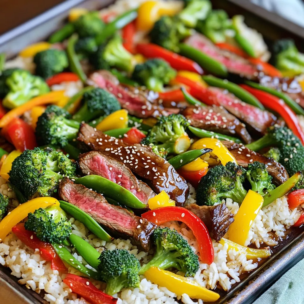 Teriyaki Steak Stir-Fry Sheet Pan Flavorful and Easy