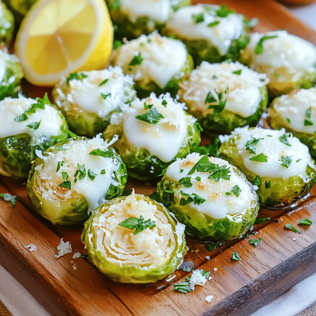 To make Garlic Parmesan Roasted Brussels Sprouts, gather these simple items: