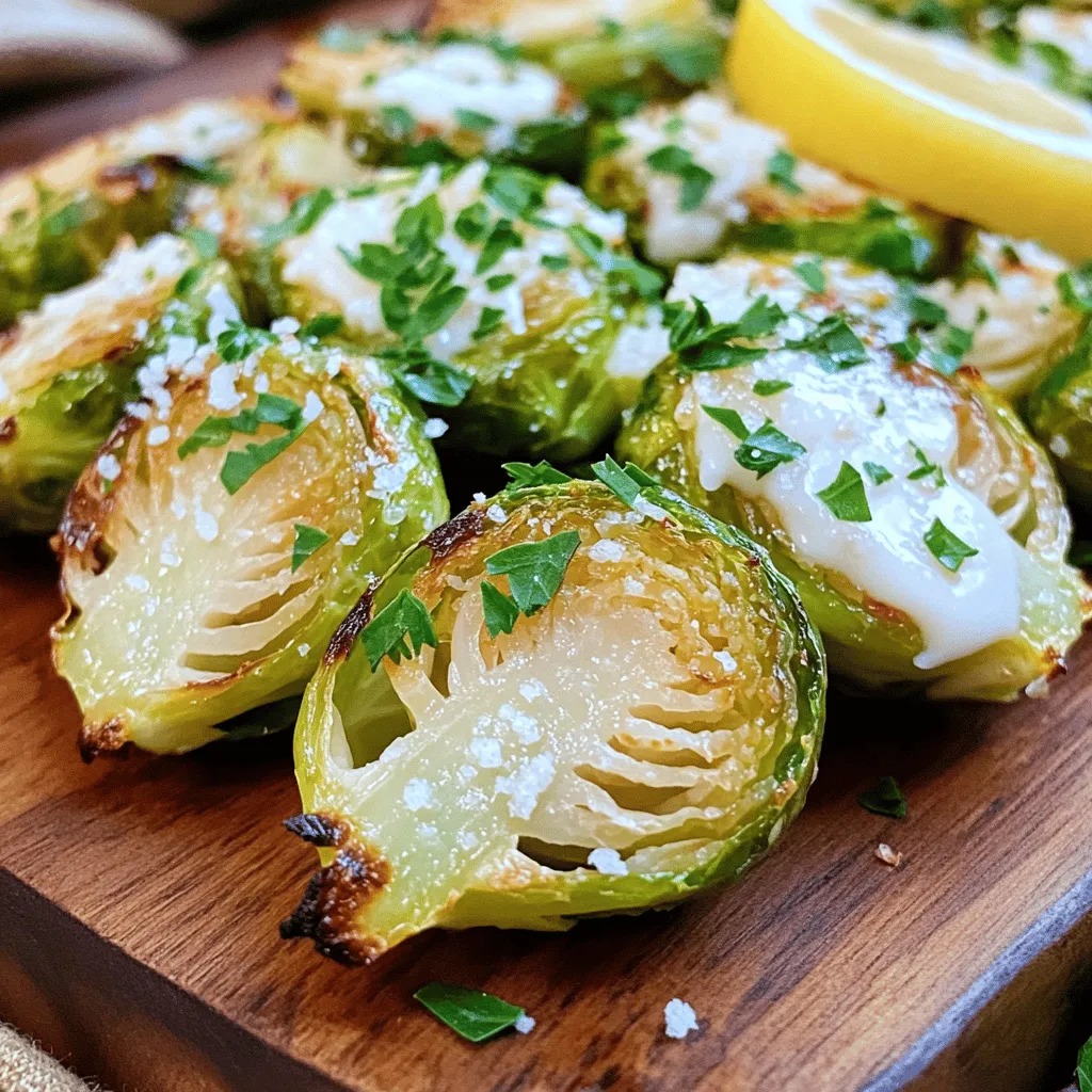 Garlic Parmesan Roasted Brussels Sprouts Flavor Boost