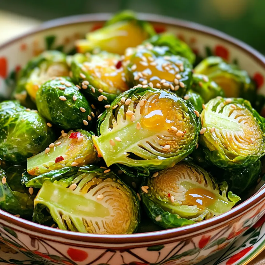 Air Fryer Honey Garlic Brussels Sprouts Crunchy Delight