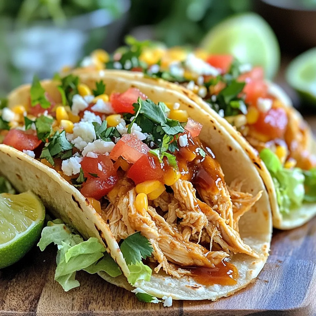Honey BBQ Chicken Tacos Flavorful and Easy Dinner