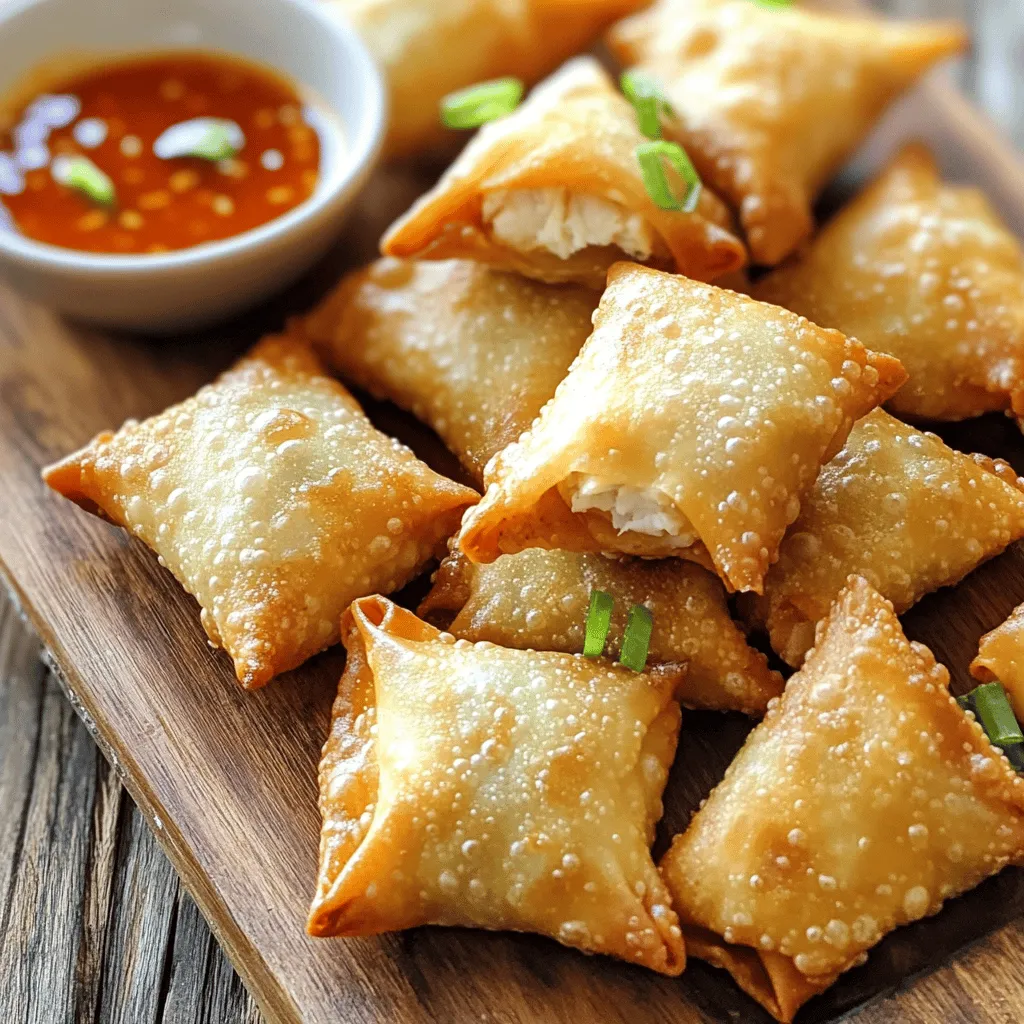 Crab Rangoon egg rolls mix two popular Asian appetizers. They blend the creamy filling of crab rangoon with the crispy crunch of egg rolls. Traditional crab rangoon has a soft, fried wonton wrapper, filled with crab and cream cheese. It is often served with sweet and sour sauce as a dip. In contrast, egg rolls have a thicker wrapper and are usually larger.
