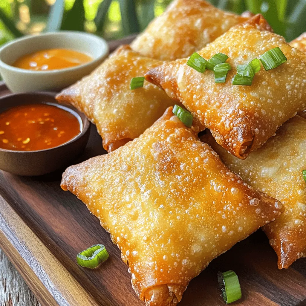 Crab Rangoon Egg Rolls Flavorful and Fun Appetizer
