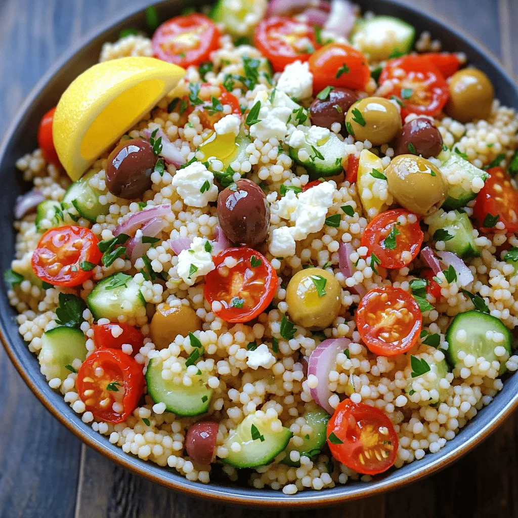 Mediterranean Couscous Salad Fresh and Flavorful Dish
