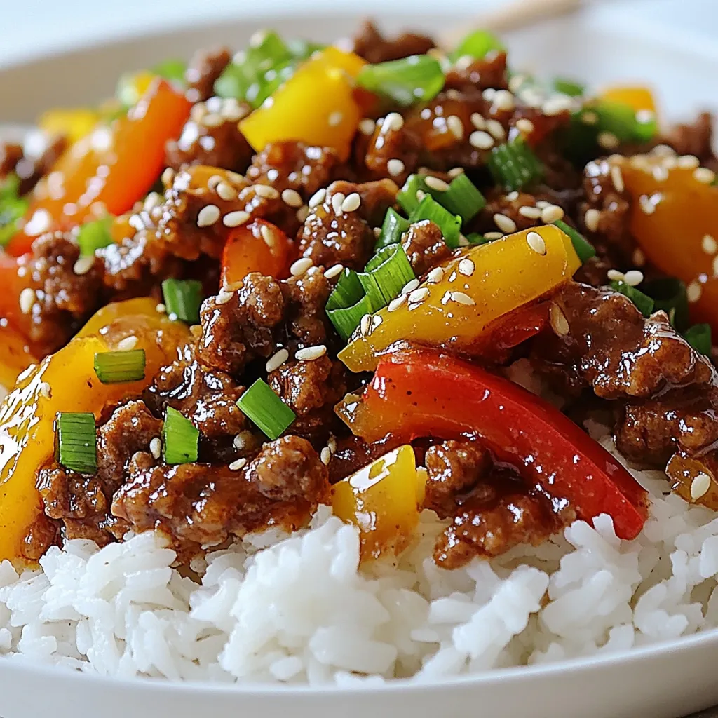 Honey Garlic Ground Beef Flavorful Dinner Recipe